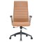 Leisuremod Hilton High-Back Leather Office Chair, Light Brown HO20LBRL - alternate 8