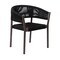 Homeroots Set of Two 26" Black Solid Wood Outdoor Dining Chair, 2PK 490255 - alternate 6