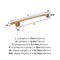 Amerock Arrondi Champagne Bronze Contemporary 18 in 457 mm Towel Bar BH26543CZ - alternate 4