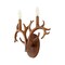 Jonathan Y Cody 13.25" 2-Light Southwestern Bohemian Resin/Iron Faux Antler LED Vanity Light, Brown Wood Finish JYL6308A - alternate 10