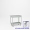 Pucel Welded Box Service Cart, 18 in W x 36 in D x 37 in H, Semi-Steel Casters, 6 in Deep Box, Gray TSC-1836-6S - alternate 1