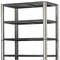 Homeroots 32" Dark Brown Solid Wood and Mirrored Glass Four Tier Bookcase with Three Drawers 611031 - alternate 6