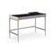 Homeroots 43" Black and Gray Writing Desk With Two Drawers 543771 - alternate 6