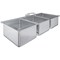 Amgood 16 in. x 20 in. x 12 in. Stainless Steel 3 Compartment Drop-In Sink with Two Faucets. NSF AMG SINK DIS S3C-162010-F-Z - alternate 1