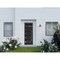 Vdomdoors Front Exterior Prehung Steel Door Ronex0131 Black Enamel Transom Window Sidelite Stainless Inserts RONEX0131EXD-BLK-W36 x H80+16-LH-I - alternate 6