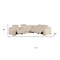Homeroots Beige Italian Leather Power Reclining Curved Six Piece Corner Sectional With Console 544976 - alternate 7