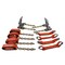 Mytee Products 8 Point Roll Back Tie Down System w/ Chain Ends - High Abrasion Orange TDK-RG-5004 - alternate 8
