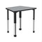 Correll Trapezoid 32 in W, 22 in L, 25 in to 35 in H, Particleboard, Gray Granite AD2232TF-TRP-15 - alternate 1