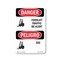 Signmission OSHA Danger Sign, 24" Height, Rigid Plastic, Forklift Traffic Be Alert Bilingual, 1824-VI-1265 OS-DS-P-1824-VI-1265 - alternate 1