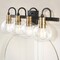 Jonathan Y Marais 29.75" 4-Light Iron/Glass Rustic Vintage LED Vanity Light, Black/Brass Gold JYL3529A - alternate 10
