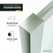 Anzzi 34 in. x 78 in. Fixed Frameless Shower Door in Brushed Nickel w/ Tsunami Guard Tempered Clear Glass SD-AZFL06002BN - alternate 7