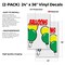 Signmission Balloons, Vinyl Decals Only 24 Inch x 36 Inch, Vinyl Decal, 2PK DSB-2436-2PACK-Balloons - alternate 2