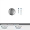 Amerock Premise 1-1/4 inch (32mm) Diameter Polished Chrome Cabinet Knob, 10PK 10VMP3684326 - alternate 4