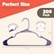 Campior Premium Clothes Hangers, Slim, Durable Plastic with Shoulder Grooves, Purple, 200PK CMPPLH200PU - alternate 8