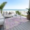 Homeroots 8' X 10' Purple Ivory And Denim Blue Floral Washable Indoor Outdoor Area Rug 605328 - alternate 6