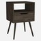Homeroots 25" Wood One Drawer Nightstand 477923 - alternate 1