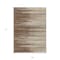 Homeroots 9' X 12' Brown Beige And Ivory Striped Washable Indoor Outdoor Area Rug 597233 - alternate 6
