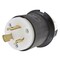 Hubbell Wiring Twist-Lock 20A 250V 2-Pole 3-Wire L6-20P Male Plug, Screw Terminal HBL2321 - alternate 1