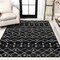 Jonathan Y Aksil Moroccan Beni Souk Black/Cream 4 ft. x 6 ft. Area Rug MOH208E-4 - alternate 1