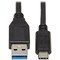 Eaton EATON USB-C To USB-A Cable M/m, USB 3.2 Gen 2 10 Gbps, Thunderbolt 3 U428-20N-G2 - alternate 1
