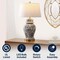 Jonathan Y Ellis 29.5" Traditional Chinoiserie Ceramic LED Table Lamp, Gray/White JYL3008B - alternate 8