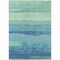 Homeroots 8' X 10' Turquoise Striped Washable Indoor Outdoor Area Rug 608154 - alternate 6