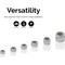 Neiko Hex Nut Assortment Set, 150 Piece Nylon Locking Nuts, A3 Steel Hex Assorted Hardware Kit #10 & SAE 50432A - alternate 3