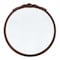 Homeroots 30" Brown Crowned Top Antiqued Glass Framed Accent Mirror 485095 - alternate 1