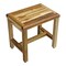 Homeroots Compact Rectangular Teak Shower Or Outdoor Bench In Natural Finish 376750 - alternate 8