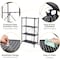 Simple Deluxe HealSmart Heavy Duty 4-Tier Foldable Metal Rack, 28.0in D x 13.4in W x 49.2in H Storage Shelving Un HKSHLFFOLD28154904BB - alternate 5
