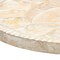 Homeroots 13" Natural And White Distressed Solid Wood Geometric Handmade Round Charger Plate 633182 - alternate 8