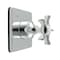 Kingston Brass Single-Handle Three-Way Diverter Valve with Square Trim Kit, Polished Chrome KS3041NX - alternate 1