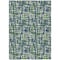 Homeroots 3' X 5' Navy Blue Green And Ivory Abstract Washable Indoor Outdoor Area Rug 602575 - alternate 7
