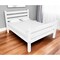 Homeroots White Solid Wood Full Bed Frame 546960 - alternate 6