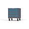 Strong Hold 6 drawer cabinet - (1x 2in, 3x 3in, 2x 4in) - Blue accents - Keyed Alike S3036-PCAAS-0601FS - alternate 3