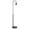 Homeroots 62" Black Arched Floor Lamp With Clear Transparent Glass Shade 523463 - alternate 1