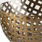 Homeroots 10" Gold And Clear Woven Metal And Glass Tabletop Hurricane Candle Holder 608409 - alternate 5