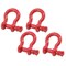 Mytee Products 7/8in 6.50 Tons Anchor Shackle Forged Carbon Steel & Alloy Screw Pin, 4PK SHACKLE-ANCHOR-SP-78x4 - alternate 6