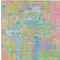 Homeroots 9' X 12' Pink Key Lime And Sky Blue Abstract Washable Indoor Outdoor Area Rug 609218 - alternate 9