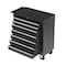 Homeroots 15" Black Multi-Tier Steel Rolling Cabinet With Lid 714594 - alternate 1