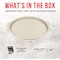 Bakken- Swiss BAKKEN Pizza Pan, Round Perforated, Nonstick Marble Coating, Dishwasher Safe, White BAKPIZWHT24 - alternate 5