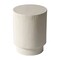 Leisuremod Eden 14 in Round Stone Side Table, Weatherproof Pedestal Base, Fully Assembled EST14W - alternate 9