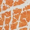 Homeroots 8' Runner Orange and White Abstract Washable Non Skid Indoor Outdoor Runner Rug 559281 - alternate 6