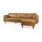 Homeroots Tan Genuine Leather L Shaped Sofa and Chaise Sectional With Toss Pillows 607315 - alternate 8