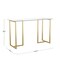 Martha Stewart 23.5 in. D X 47.25 in. W X Glass, Steel, Clear Top/Polished Brass Frame XU-DK-1-GLD-MS - alternate 8