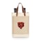 Picnic Time Family Of Brands Chicago Bears - Pinot Jute 2 Bottle Insulated Wine Bag, (Beige) 539-02-187-064-2 - alternate 2