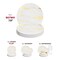 Smarty Had A Party 7.5" White w/Gold Marble Stroke Round Disposable Plastic Appetizer/Salad Plates (120 Plates), 120PK 907WH-CASE - alternate 9