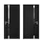 Vdomdoors Steel Door Cynex 6777 Black Sidelight Exterior Window Stainless Inserts Single Modern Painted-W32+1 CYNEX6777EXD-BLK-W32+14 x H80-Right-hand Outswing - alternate 7
