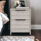 Homeroots 19" Gray Wood Two Drawer Nightstand 543650 - alternate 10