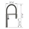 Blanco culina Mini Pull-Down 1.5 GPM, Satin Dark Steel 527482 - alternate 4